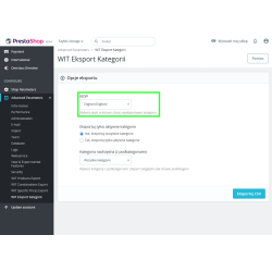 Eksport kategorii do CSV - WIT Export Categories