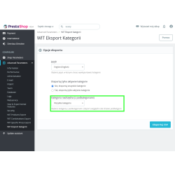 Eksport kategorii do CSV - WIT Export Categories